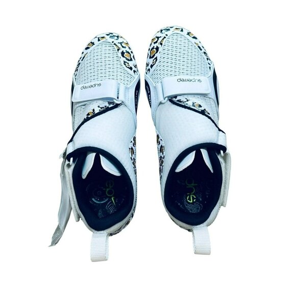 🚲Women's Cycling Shoes 6.5 Nike SuperRep Cycle Spinning White Leopard CJ0775-17 - Picture 10 of 11